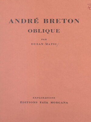 cover image of André Breton oblique